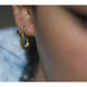 THE NAGUS 750 YELLOW GOLD EARRING VS DIAMONDS