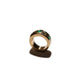 THE TRISTAN & ISOLDE 3 NB 750 YELLOW GOLD RING EMERALDS