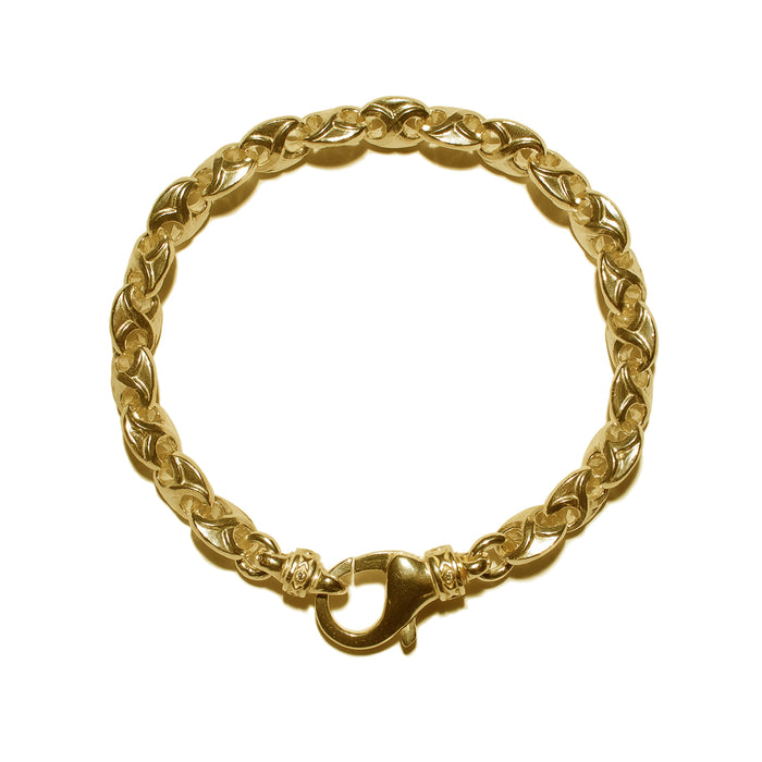 THE TRISTAN & ISOLDE XL LINK BRACELET 750 YELLOW GOLD L TRISTAN & ISOLDE CLASP VS DIAMONDS