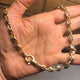 THE TRISTAN & ISOLDE XXLDC LINK 750 YELLOW GOLD AURORA CLASP NECKLACE WITH PAVE' VS DIAMOND CONNECTORS