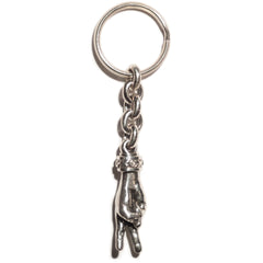 THE PEACE SIGN L TRISTAN & ISOLDE 925 SILVER PENDANT VS DIAMONDS BRAGE LINK KEYCHAIN