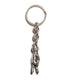 THE PEACE SIGN L TRISTAN & ISOLDE 925 SILVER PENDANT VS DIAMONDS BRAGE LINK KEYCHAIN