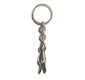 THE PEACE SIGN L TRISTAN & ISOLDE 925 SILVER PENDANT VS DIAMONDS BRAGE LINK KEYCHAIN