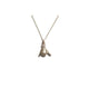 THE SHAKA XS 750 YELLOW GOLD AURORA CUFF NECKLACE VS DIAMONDS