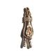 THE PEACE SIGN L SOLID 750 YELLOW GOLD AURORA CUFF PENDANT VS DIAMONDS