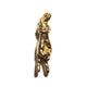THE PEACE SIGN L SOLID 750 YELLOW GOLD TRISTAN & ISOLDE CUFF PENDANT VS DIAMONDS