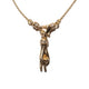 THE PEACE SIGN S 750 YELLOW GOLD AURORA CUFF NECKLACE VS DIAMONDS