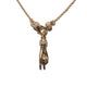 THE PEACE SIGN S 750 YELLOW GOLD HEMERA CUFF NECKLACE VS DIAMONDS