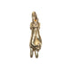 THE PEACE SIGN S 750 YELLOW GOLD TRISTAN & ISOLDE CUFF PENDANT VS DIAMONDS