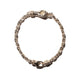 THE PEACE SIGN S TRISTAN S LINK BRACELET 925 SILVER S/M TRISTAN & ISOLDE CLASP VS DIAMONDS