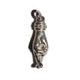 THE CROSSED FINGERS L SOLID 750 YELLOW GOLD TRISTAN & ISOLDE CUFF PENDANT VS DIAMONDS