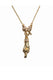 THE CROSSED FINGERS S 750 YELLOW GOLD AURORA CUFF NECKLACE VS DIAMONDS