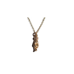 THE CROSSED FINGERS XS 750 YELLOW GOLD AURORA CUFF NECKLACE VS DIAMONDS