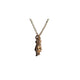 THE CROSSED FINGERS XS 750 YELLOW GOLD AURORA CUFF NECKLACE VS DIAMONDS
