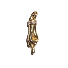 THE SERVANT S 750 YELLOW GOLD AURORA CUFF PENDANT VS DIAMONDS
