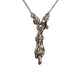 THE SERVANT S 750 YELLOW GOLD TRISTAN & ISOLDE CUFF NECKLACE VS DIAMONDS