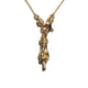 THE SERVANT S 750 YELLOW GOLD TRISTAN & ISOLDE CUFF NECKLACE VS DIAMONDS