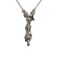 THE SERVANT S 750 YELLOW GOLD TRISTAN & ISOLDE CUFF NECKLACE VS DIAMONDS