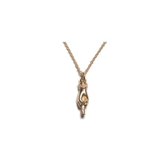 THE SERVANT XS 750 YELLOW GOLD AURORA CUFF NECKLACE VS DIAMONDS