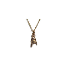 THE HORN XS 750 YELLOW GOLD AURORA CUFF NECKLACE VS DIAMONDS