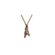 THE HORN XS 750 YELLOW GOLD AURORA CUFF NECKLACE VS DIAMONDS