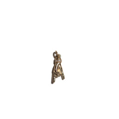 THE HORN XS 750 YELLOW GOLD AURORA CUFF PENDANT VS DIAMONDS