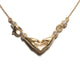 MY HEART S 750 YELLOW GOLD AURORA NECKLACE VS DIAMONDS