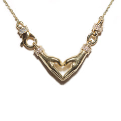 MY HEART S 750 YELLOW GOLD HEMERA NECKLACE VS DIAMONDS