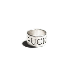 THE FUCK RING C 925 SILVER