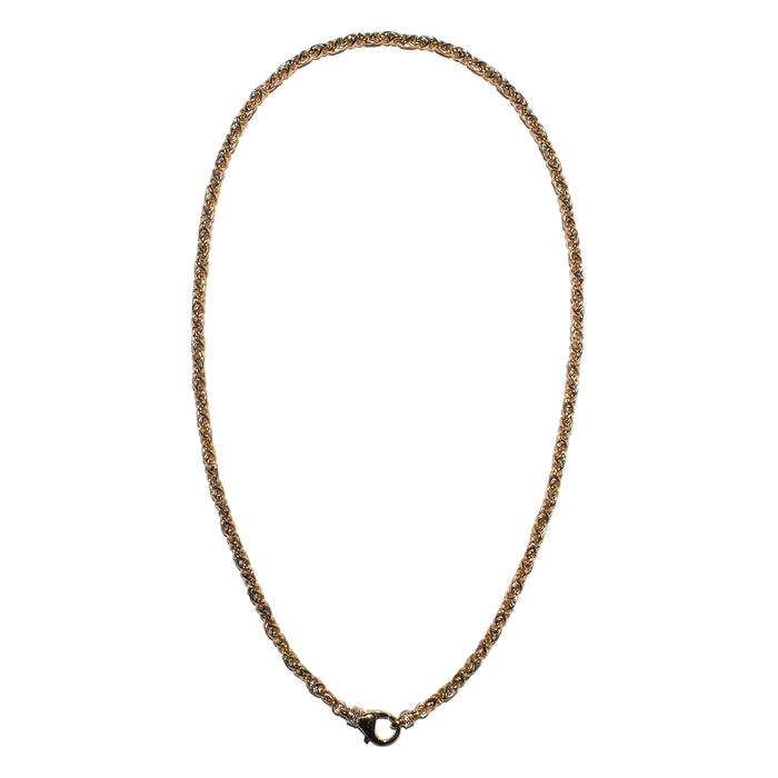 THE TRISTAN & ISOLDE L LINK CHAIN 750 YELLOW GOLD L AURORA CLASP VS DIAMONDS