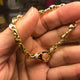 THE TRISTAN & ISOLDE L LINK CHAIN 750 YELLOW GOLD L HEMERA CLASP VS DIAMONDS