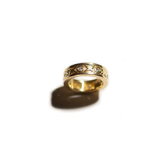 THE TRISTAN & ISOLDE 8 750 YELLOW GOLD RING VS DIAMONDS