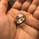 THE TRISTAN & ISOLDE 8 750 YELLOW GOLD RING VS DIAMONDS