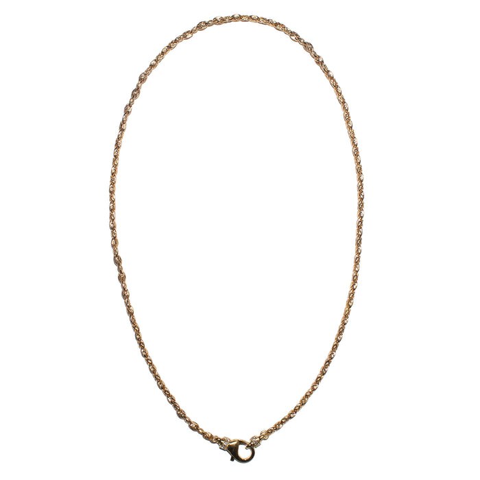 THE TRISTAN & ISOLDE S LINK CHAIN 750 YELLOW GOLD L AURORA CLASP VS DIAMONDS