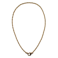 THE TRISTAN & ISOLDE S LINK CHAIN 750 YELLOW GOLD L HEMERA CLASP VS DIAMONDS