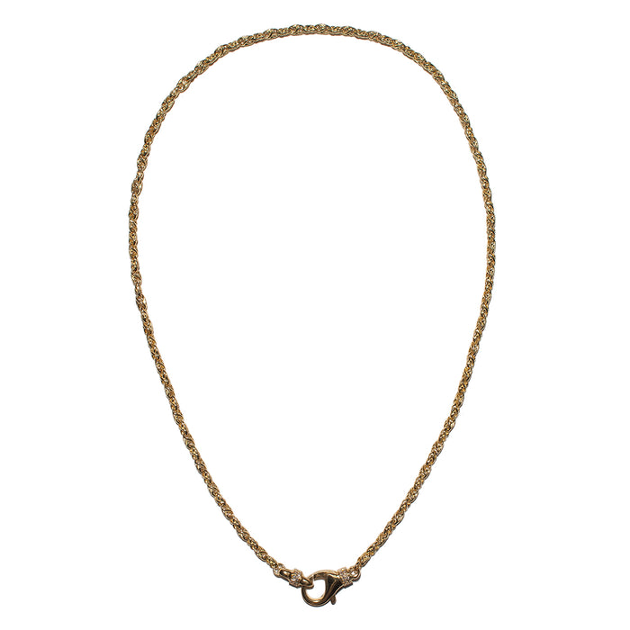THE TRISTAN & ISOLDE S LINK CHAIN 750 YELLOW GOLD L HEMERA CLASP VS DIAMONDS