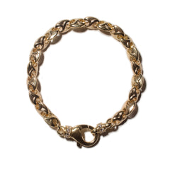 THE TRISTAN & ISOLDE XL LINK BRACELET 750 YELLOW GOLD L AURORA CLASP VS DIAMONDS
