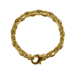 THE TRISTAN & ISOLDE XL LINK BRACELET 750 YELLOW GOLD L TRISTAN & ISOLDE CLASP VS DIAMONDS