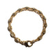 THE TRISTAN & ISOLDE XXLOC LINK 750 YELLOW GOLD L AURORA CLASP BRACELET WITH OVAL CONNECTORS VS DIAMONDS