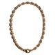 THE TRISTAN & ISOLDE XXLDC LINK 750 YELLOW GOLD AURORA CLASP NECKLACE WITH PAVE' VS DIAMOND CONNECTORS